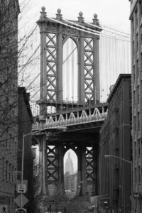 Empire State Building Through the Manhattan Bridge, 2014
