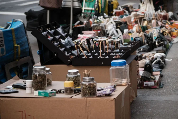 Weed, Sunglasses, & Bags, Canal Street, 2023