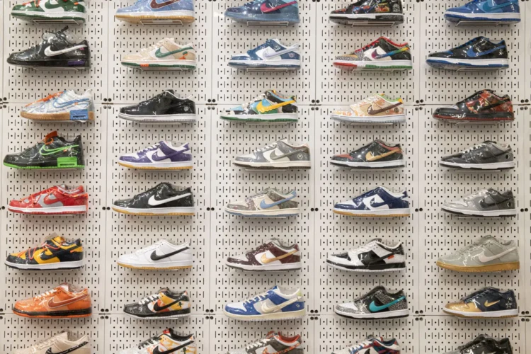 Nike Dunks in Plastic, Stadium Goods, Canal Street, 2023