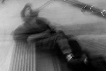 Homeless Person, Grand Central, 2017