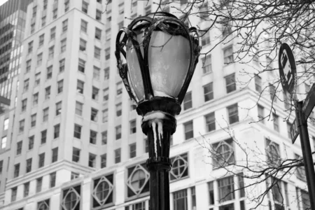 Lamppost & Bergdorf Goodmans, 5th Avenue, 2019